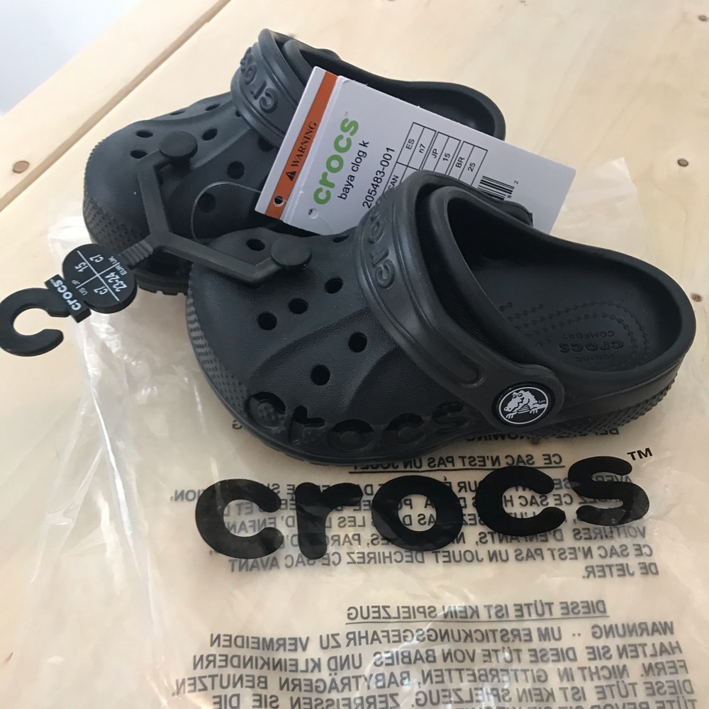Black Baya Clog Crocs